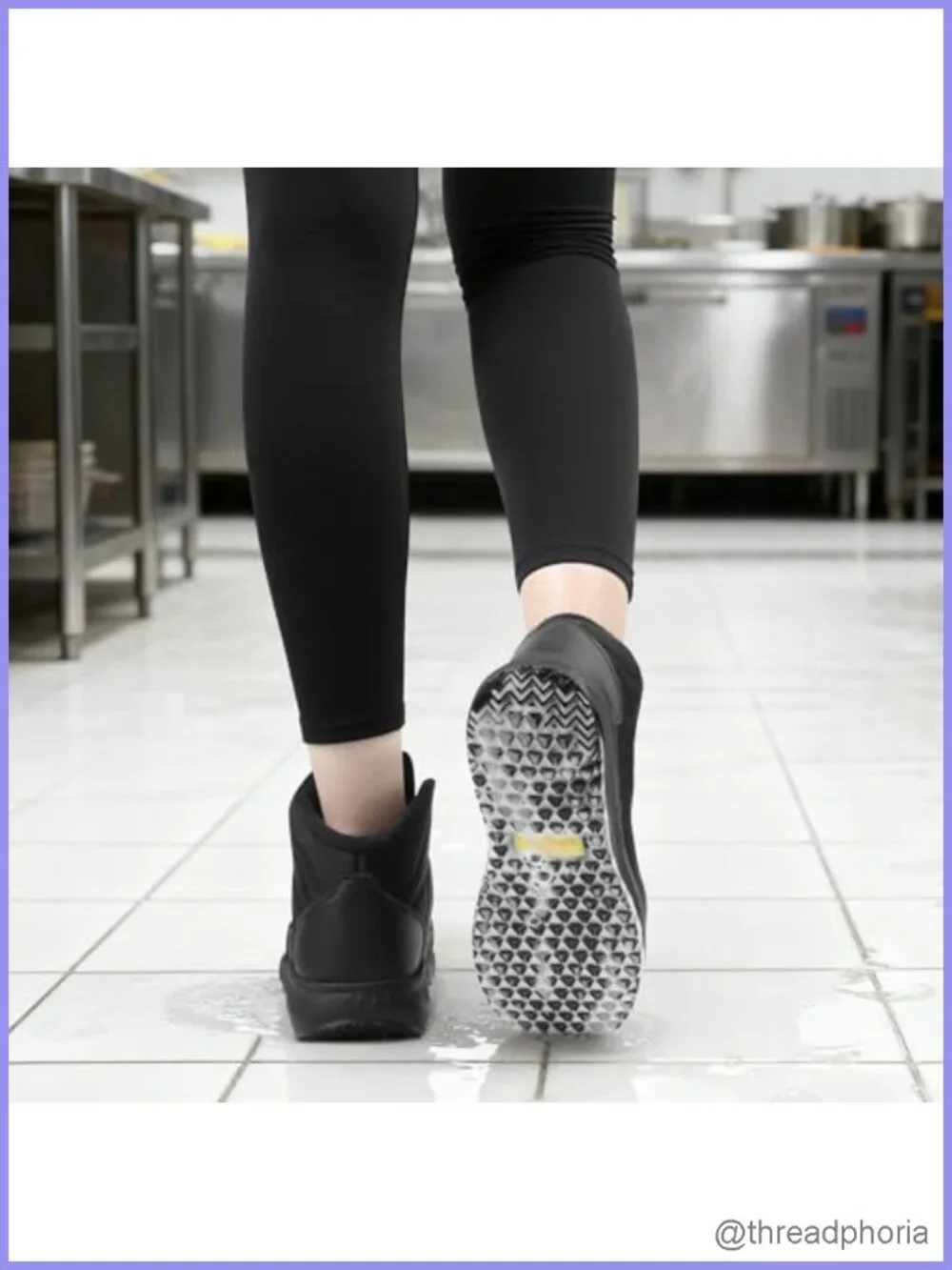 Non Slip Waterproof Work Boots Women Slip Resistant Ankle Food Service Chef